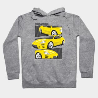 Yellow Mitsubishi Eclipse 3g Hoodie